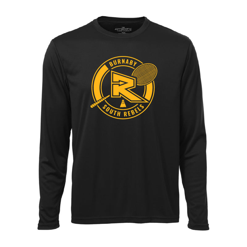 Rebels Badminton ATC™ Long Sleeve Performance Shirt - Black