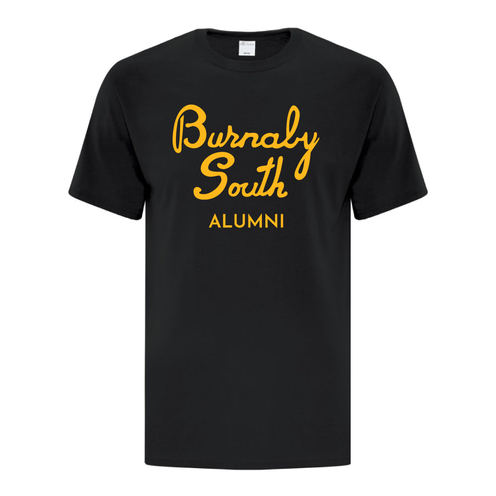 Rebels Alumni ATC™ Short Sleeve T-Shirt - Vintage Burnaby South Logo - Black