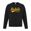 Rebels Alumni ATC™ Crewneck Sweatshirt - Vintage Rebels Logo - Black