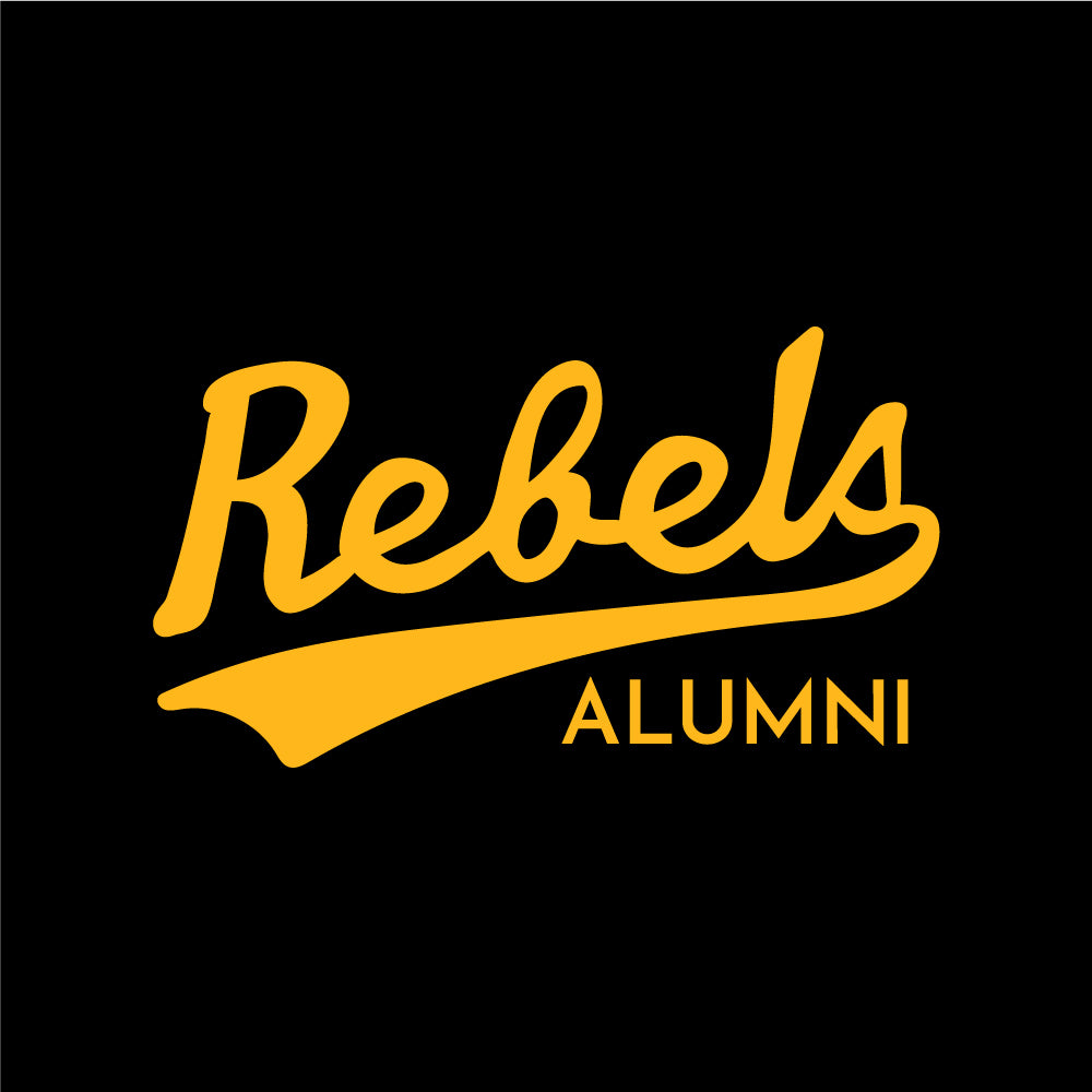 Rebels Alumni ATC™ Short Sleeve T-Shirt - Vintage Rebels Logo - Black