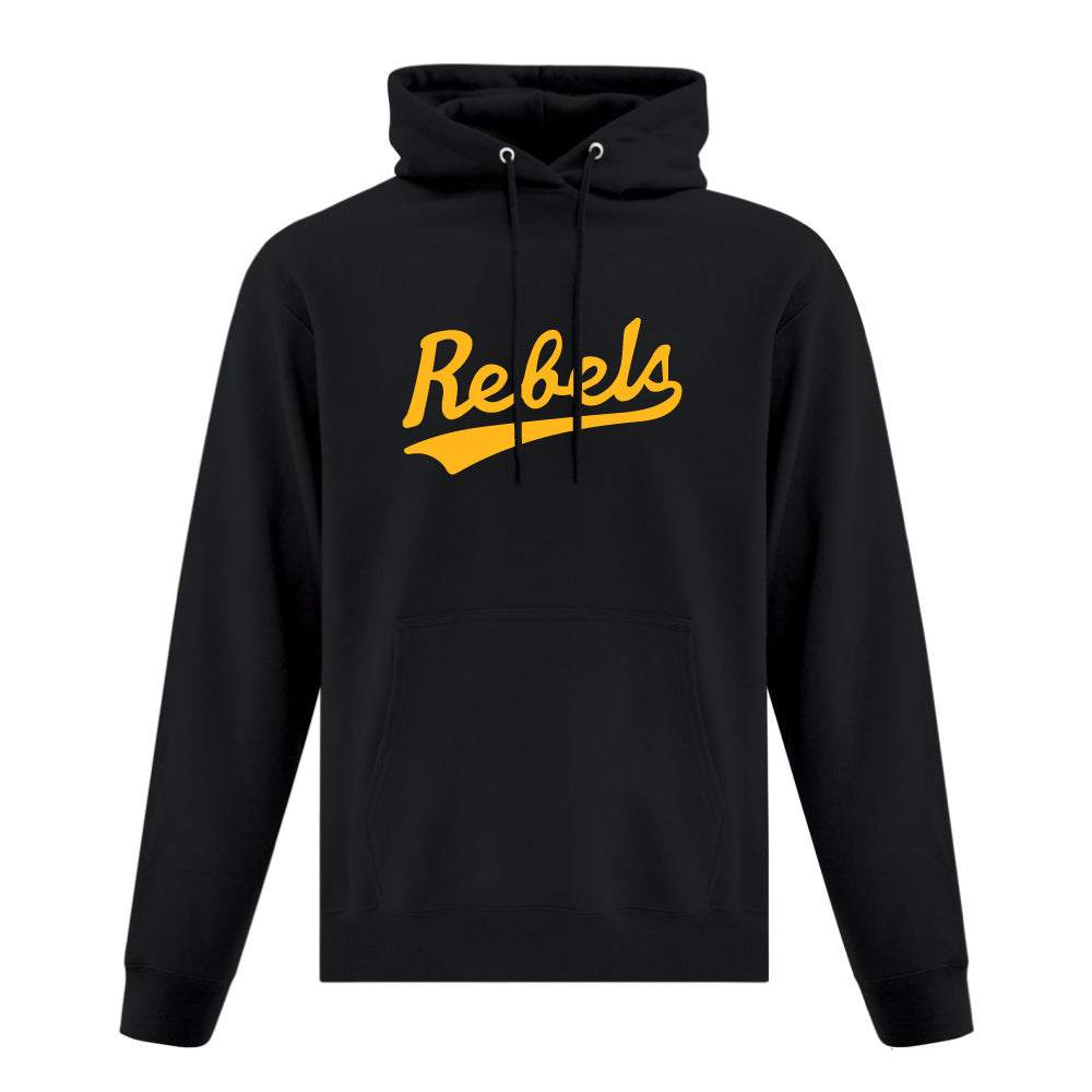 Rebels Athletics ATC™ Hoodie - Vintage Rebels Logo - Black