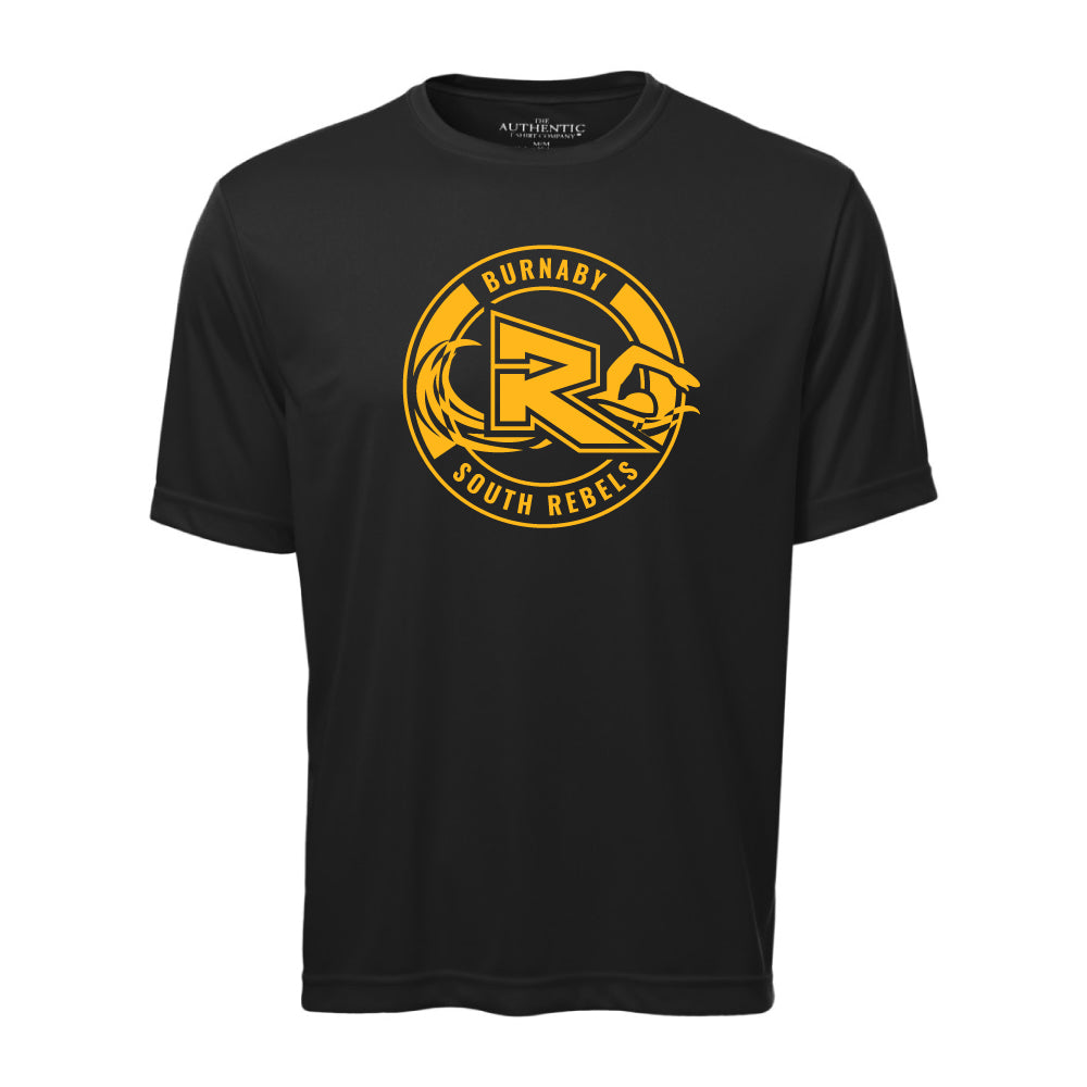 Rebels Swimming ATC™ Short Sleeve Performance Shirt - Black
